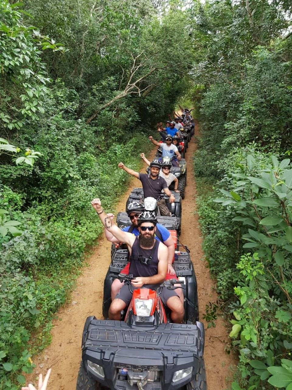 Quad biking through coastal forest in KwaZulu-Natal